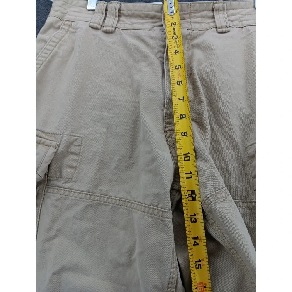 Polo Ralph Lauren blue label men's cargo‎ shorts size 33 tan Classic Pockets